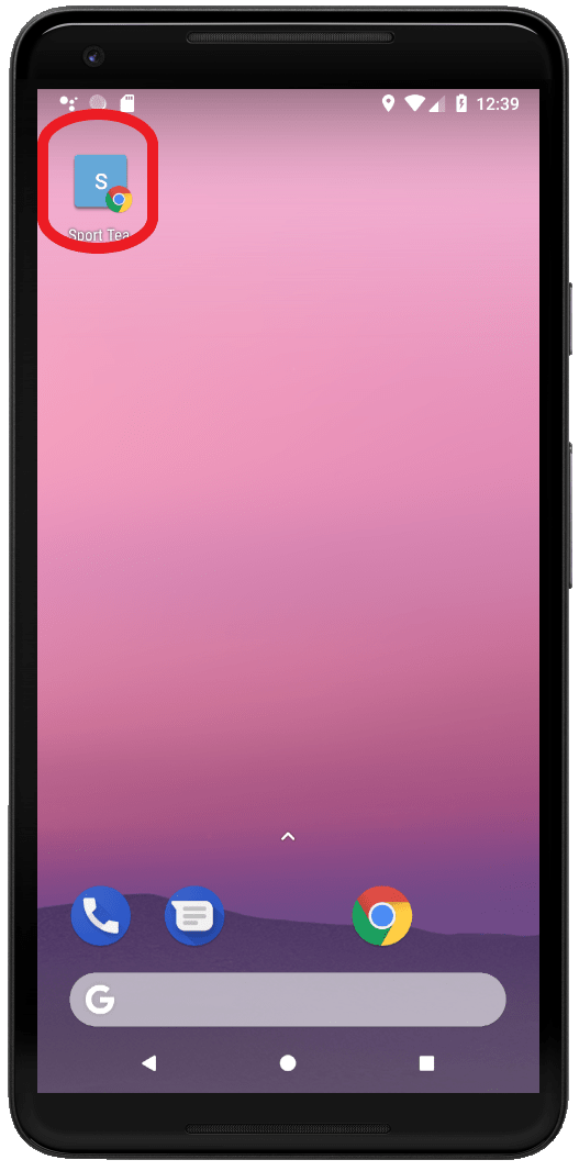 Google Chrome - Snelkoppeling